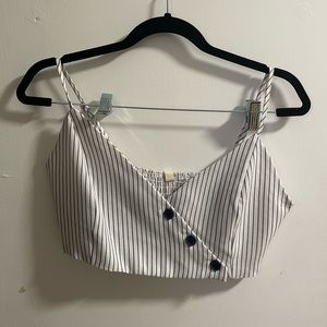 NWT 2 piece striped skirt set